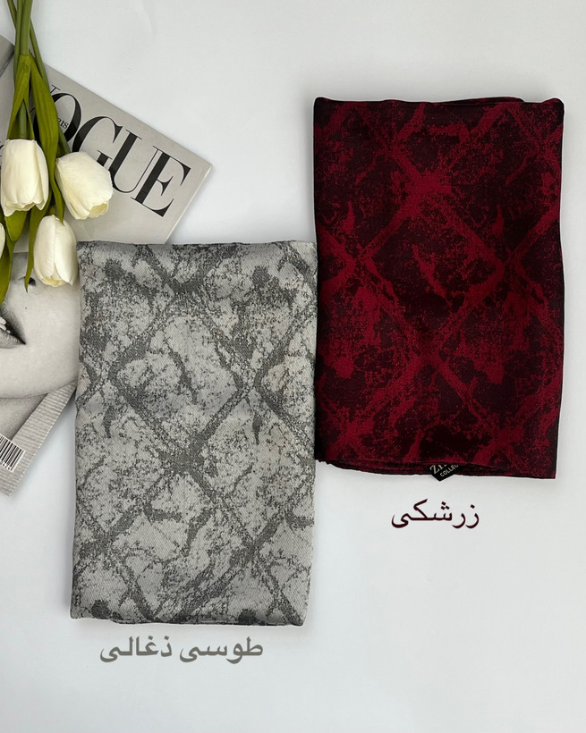 روسری مجلسی قواره ۱۰۰ ژاکارد کد ۱۲۰۰