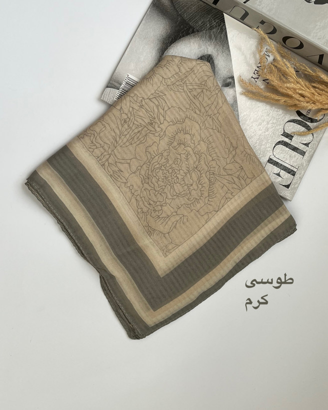 روسری سوپر نخ ترک وارداتی کد ۱۲۹۰