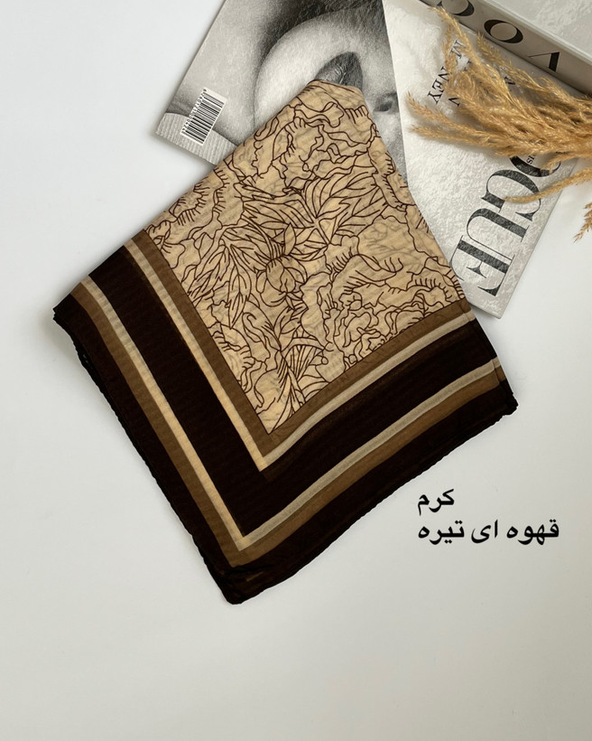 روسری سوپر نخ ترک وارداتی کد ۱۲۹۰