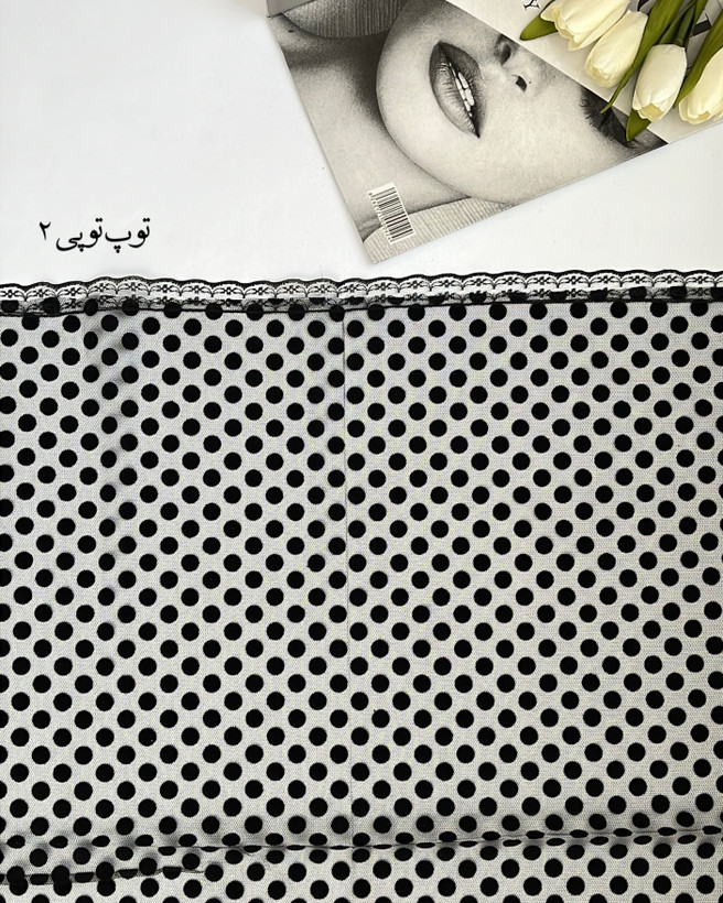 مینی اسکارف گیپورطرحدار کد ۱۳۷۰