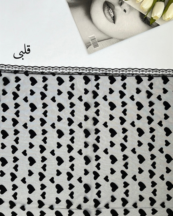 مینی اسکارف گیپورطرحدار کد ۱۳۷۰