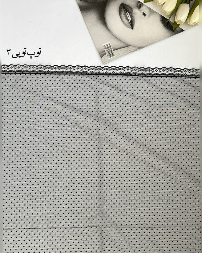 مینی اسکارف گیپورطرحدار کد ۱۳۷۰