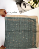 روسری سوپرنخ پاپیونی شاین دار قواره ۹۰ کد ۱۳۸۰