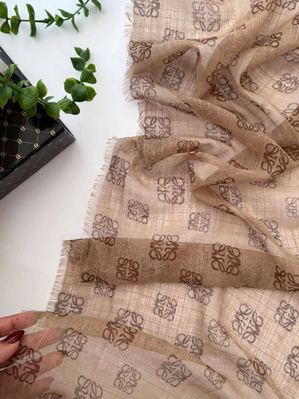 شال حریرتور وارداتی لب ریش کد 1510