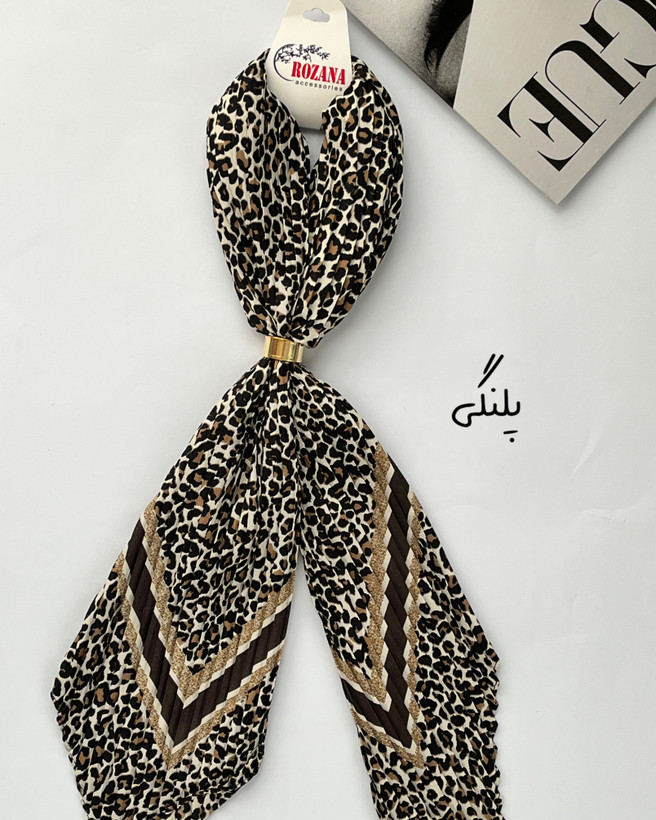 دستمال گردن چندکاره میکس قهوه ای کد ۱۵۳۰