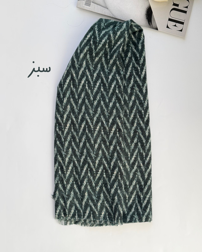 شال موهر ریشه پرزی ایرانی کد ۱۸۲۰