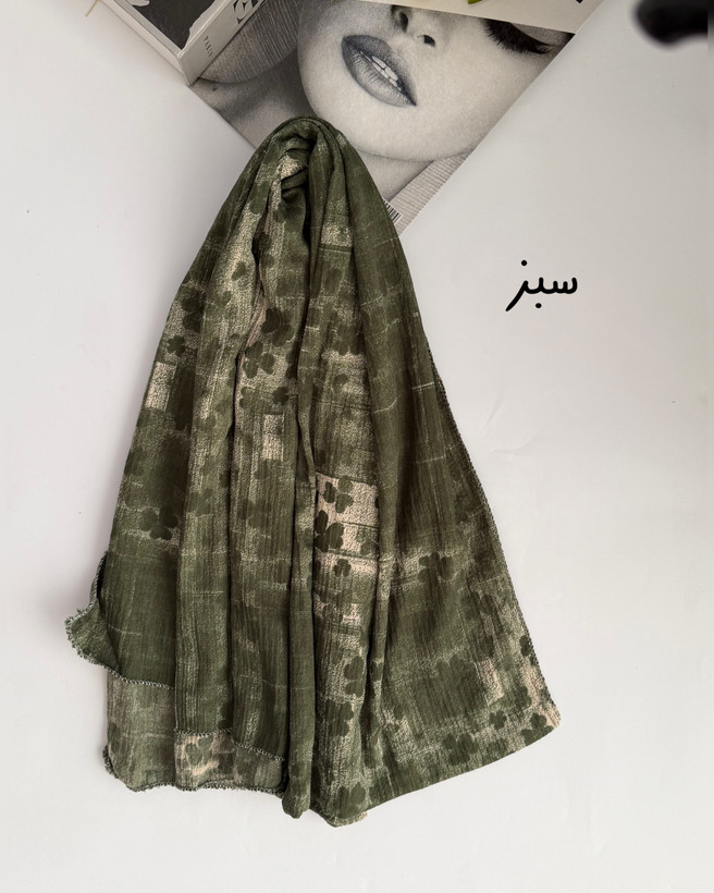 شال نخی گلدار کد ۱۹۴۰